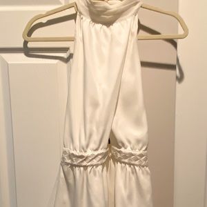 Arden B white halter top